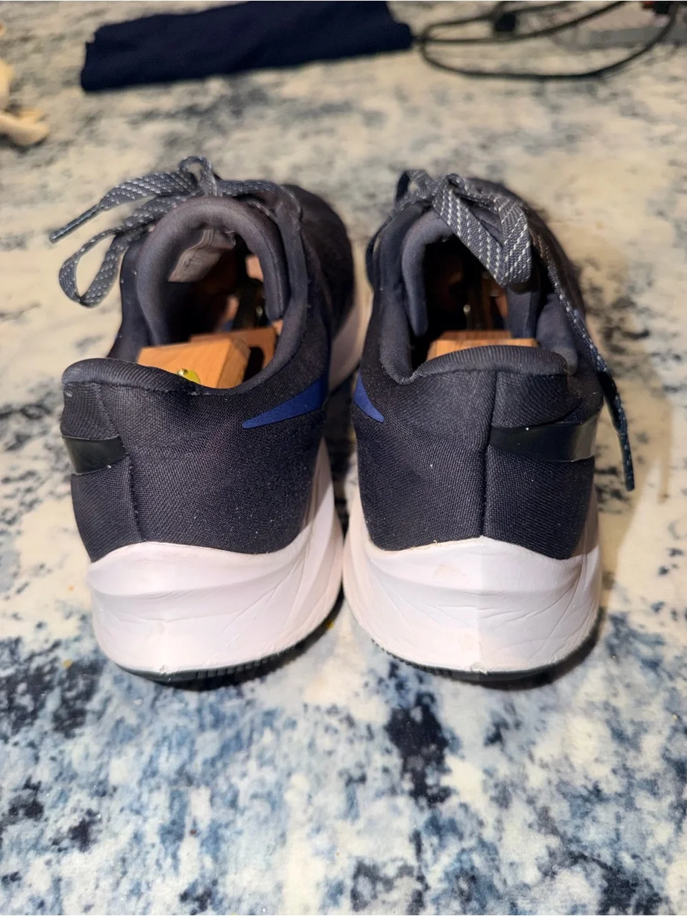 Nike Zoom‎ Winflo 6 Running Shoes Black Blue Men’s Size 10.5